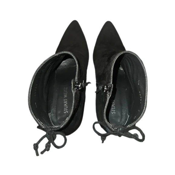 STUART WEITZMAN | Black Suede Ankle Boots / Booties in Size US 7 - Picture 5 of 8